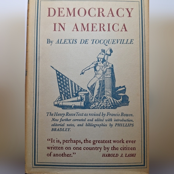 Other - Democracy in America Alexis de Tocqueville 1945.Vol 2 Knopf Borzoi 2nd Printing